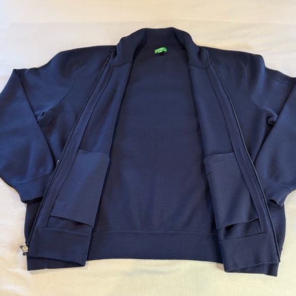 United Colors of Benetton Full Zip Jacket Blue Sweater Cardigan Men’s XXL - Picture 4 of 14